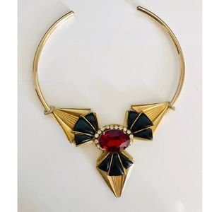 🇱🇧Vanina retro-style handmade statement necklace